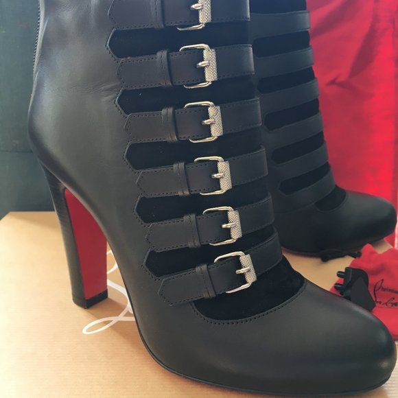 Worn twice. Christian Louboutin Attroupee 100 Calf/Veau velour - Picture 2 of 9